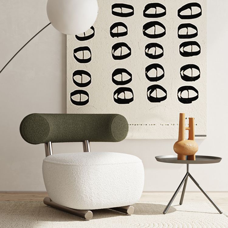 Wool Armless Chair with Tight Back 36.61" Wide Chair for Living Room Clearhalo 'Accent Chairs' 'accent_chairs' 'Chairs & Seating' 'furn' 'furn_accent_chairs' 'Furniture' 'Living Room Furniture' 1200x1200_adf2f58a-9ee1-4f0f-ace2-9656cd932558