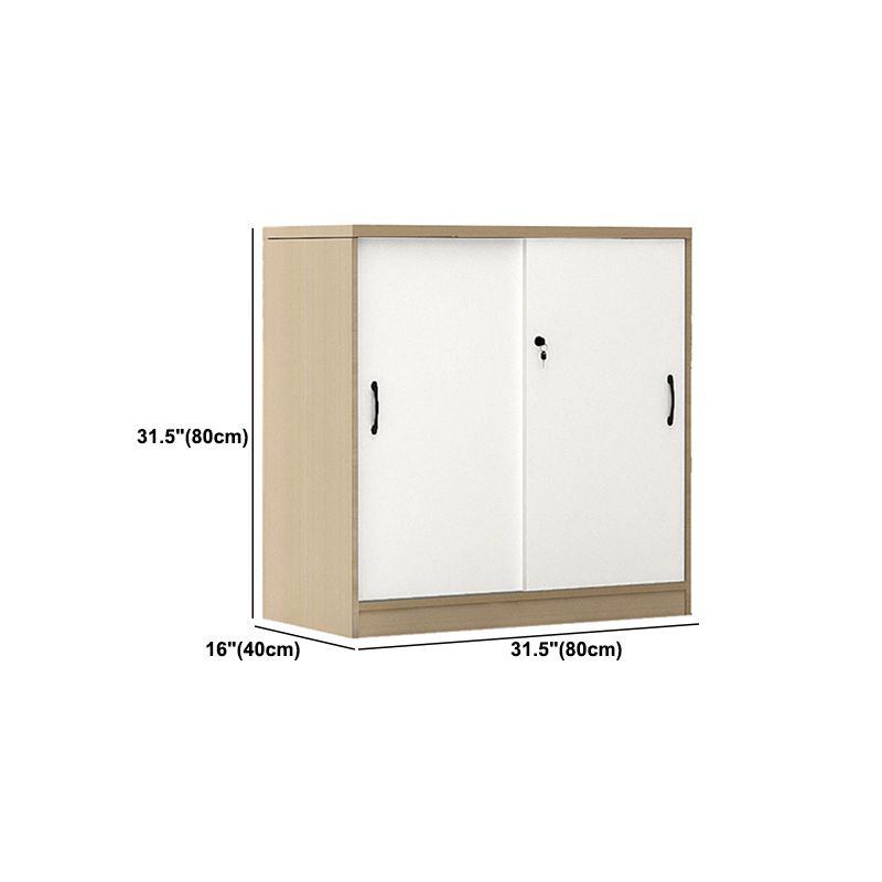 Babor de archivos de madera de archivo lateral de estilo moderno para la oficina en casa