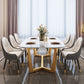 Luxury Style Home Sintered Stone Dining Table Rectangular Shape Table with Trestle Base Clearhalo ' dining_table' 'Dining Tables & Seating' 'Dining Tables' 'furn' 'furn_dining_table' 'Furniture' 'furniture_dining_table' 'Kitchen & Dining Furniture' 'kitchen&dining_furn' 'kitchen' 'kitchen_dining_table' 1200x1200_adf39fc1-de50-4555-9b51-f74326488250