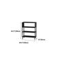 12 "W Black Iron Frame Bookshelf Modern Open Storage Bookcase per Home Office