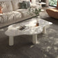 Marble White Single Coffee Table Modern Free-Form Coffee Table Clearhalo 'Coffee & Accent Tables' 'Coffee Tables' 'coffee_tables' 'furn' 'furn_coffee_tables' 'Furniture' 'Living Room Furniture' 1200x1200_adf73214-96f7-4a55-a546-f939ba43211d