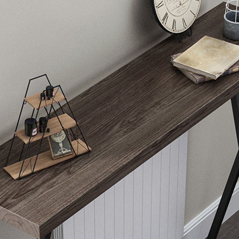 Tabella della console con console a metà secolo in legno massiccio, 31,49 "H