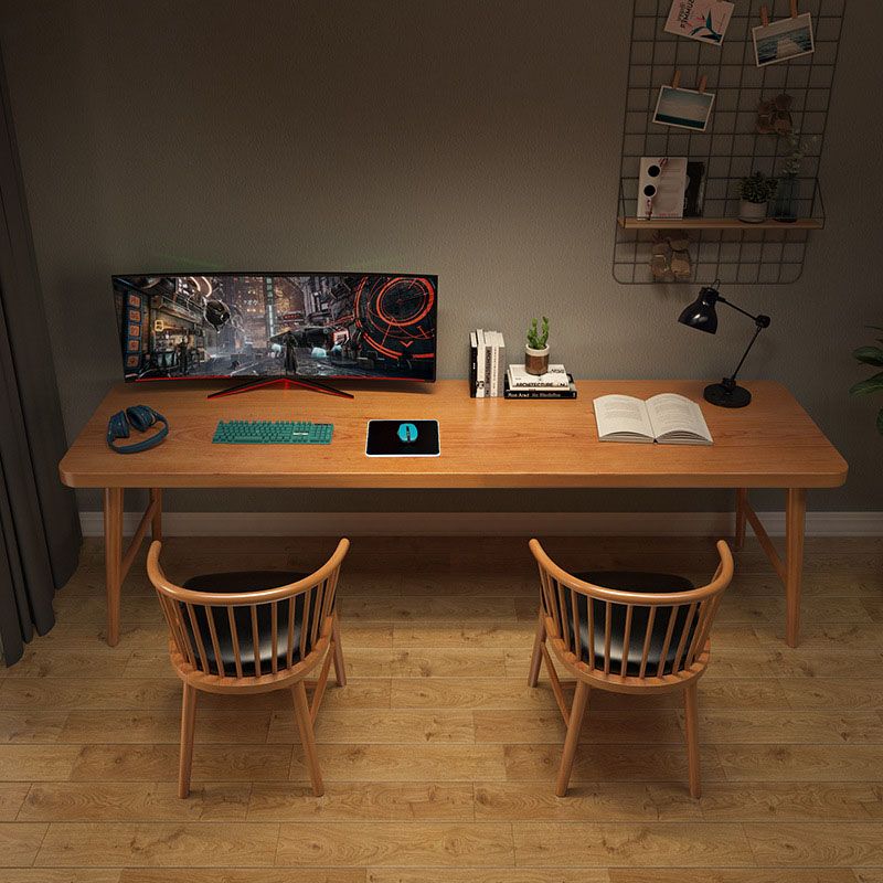 Scrivania rettangolare contemporanea scrivania in legno solido per casa