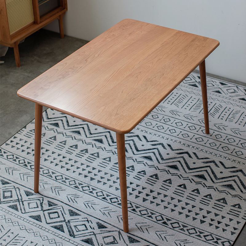 Set da pranzo moderno da 1/4/5/6 pezzi Tavolo da pranzo rettangolare in legno di ciliegio per sala da pranzo
