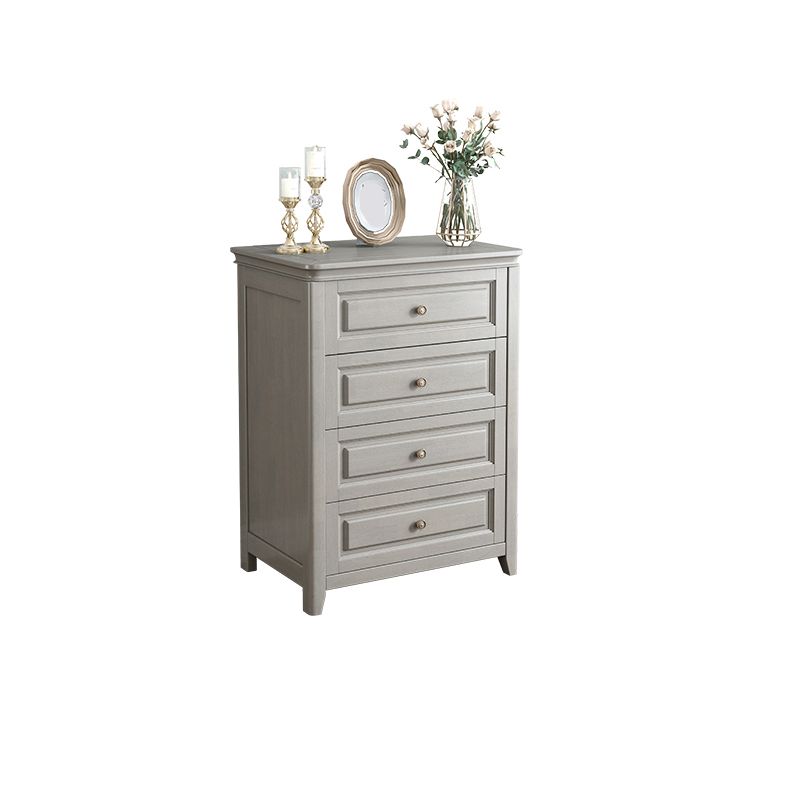 Contemporary Rubberwood Storage Cabinet with Drawers in Gray Clearhalo 'Cabinets & Chests' 'cabinets_chests' 'furn' 'furn_cabinets_chests' 'Furniture' 'Living Room Furniture' 1200x1200_adfddf7f-e26d-4da6-9415-deaa3d63cf81