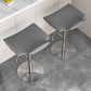 Adjustable Armless Swivel Barstools Saddle Seat Bar Stool with Chrome Base
