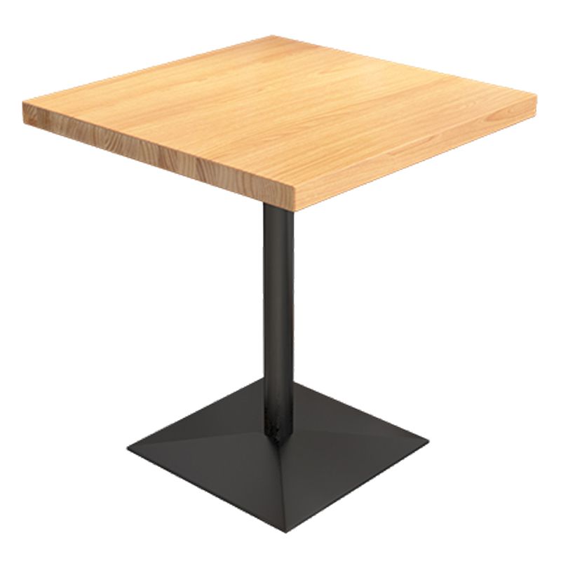 Industrial Pine Wood Dining Table Square Table in Nature with Metal Pedestal Clearhalo ' dining_table' 'Dining Tables & Seating' 'Dining Tables' 'furn' 'furn_dining_table' 'Furniture' 'furniture_dining_table' 'Kitchen & Dining Furniture' 'kitchen&dining_furn' 'kitchen' 'kitchen_dining_table' 1200x1200_ae00033d-f543-4762-a55e-2fdb39f71d22