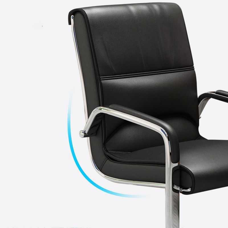 Chaise de back-office de milieu / haut moderne chaise de tâche de base en métal pour le bureau