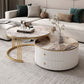 Round Frame Coffee Table Slate Nesting Coffee Table Set with Storage Clearhalo 'Coffee & Accent Tables' 'Coffee Tables' 'coffee_tables' 'furn' 'furn_coffee_tables' 'Furniture' 'Living Room Furniture' 1200x1200_ae0239f1-3660-4178-9c19-d21fe05d07cb