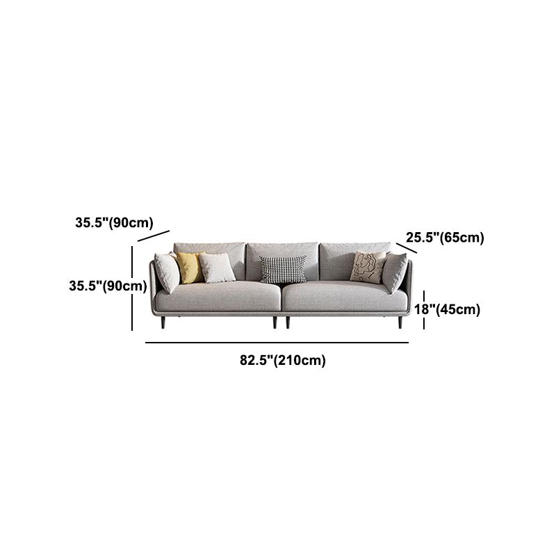 Slipcovered Stationary Pillow Top Arm Cushions Sofa for Living Room Clearhalo 'furn' 'furn_sofas' 'Furniture' 'furniture_sofas' 'Living Room Furniture' 'Sofa' 'sofas' 1200x1200_ae024641-8421-4a9c-a7ac-38edd930624d