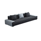 Scandinavian Velvet 3/4-seat Sectional Pillow Top Arm Sectional