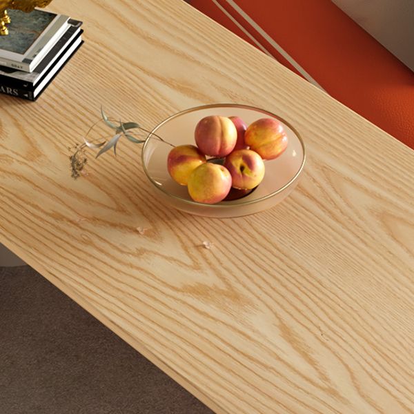 Dennenhout balktafel moderne rechthoekige bar eettafel met dubbele voetstuk voor woonkamer