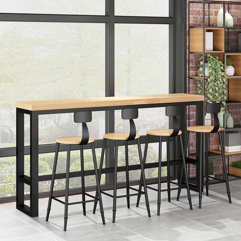 Solid Wood Pub Dining Set 1/2/5/9 Pieces Rectangle Indoor Glam Counter Height Set Clearhalo 'Bar Furniture' 'furn' 'furn_home_bar_bar_sets' 'Furniture' 'Home Bars & Bar Sets' 'home_bar_bar_sets' 'Kitchen & Dining Furniture' 1200x1200_ae0c3d17-e173-4b41-985a-1565bce7c19e