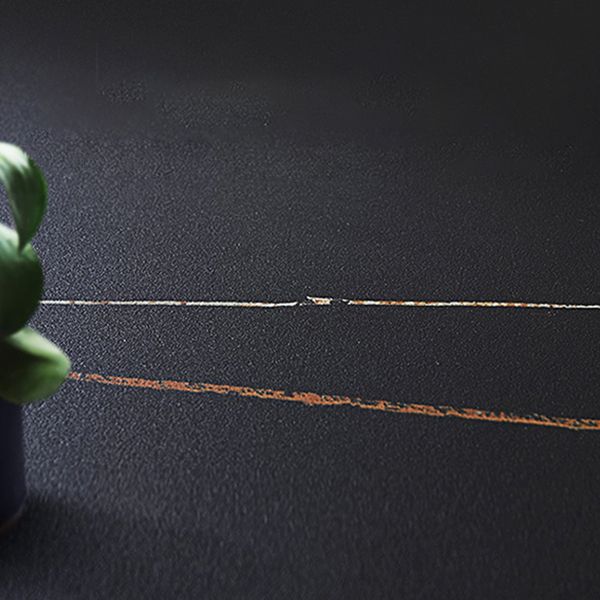 31.5-inch Metal Industrial Dining Table Sintered Stone Top Table with 4 Legs Clearhalo 'Dining Tables & Seating' 'Dining Tables' 'dining_table' 'furn' 'furn_dining_table' 'Furniture' 'furniture_dining_table' 'Kitchen & Dining Furniture' 'kitchen' 'kitchen_dining_table' 1200x1200_ae0d085b-c647-41e1-920f-82f2076c68c1