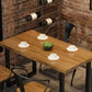 Industrial Style Solid Wood Dining Set with Traditional Height Table and Double Pedestal Base Clearhalo 'Dining Room Sets' 'Dining Tables & Seating' 'dining_room_set' 'furn' 'furn_dining_room_set' 'Furniture' 'furniture_dining_room_set' 'Kitchen & Dining Furniture' 'kitchen&dining_furn' 'kitchen' 1200x1200_ae0d3aee-dacd-4e2d-a28c-00dc22b8570b