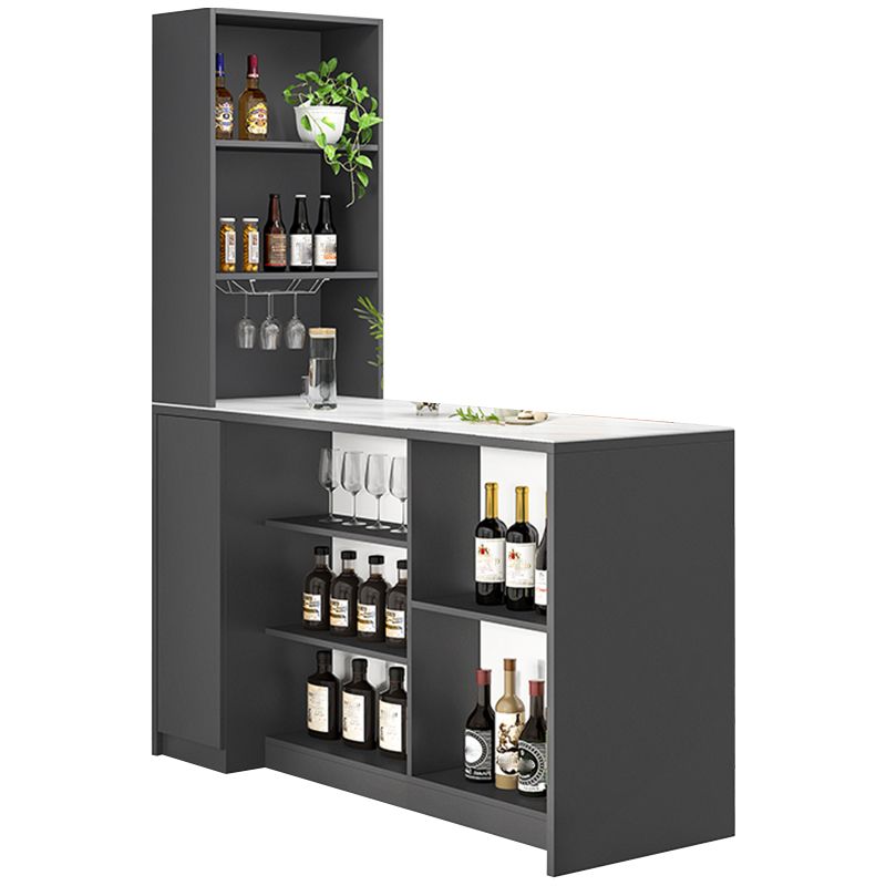 Modern Style Stone Rectangle Bistro Bar Desk Table for Living Room Clearhalo 'Bar Furniture' 'Bar Tables' 'bar_tables' 'furn' 'furn_bar_tables' 'Furniture' 'Kitchen & Dining Furniture' 1200x1200_ae0d3d16-75bb-4aad-abda-cfb9a97c8fe7