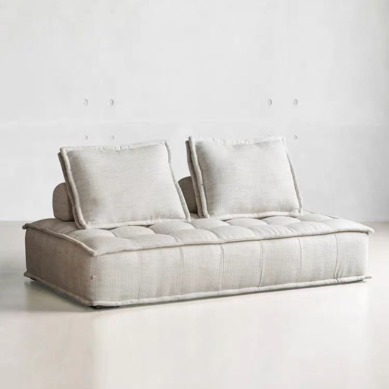 Divano in stoffa agnello/smerigliamento in stile moderno senza bracciolo e senza cuscino