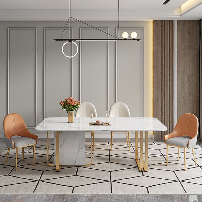 Scandinavian Leather Dining Chairs Upholstered Solid Back Chair for Kitchen Clearhalo ' kitchen&dining_furn' 'Dining Chairs' 'Dining Tables & Seating' 'dining_chair' 'furn' 'furn_dining_chair' 'Furniture' 'furniture_dining_chair' 'Kitchen & Dining Furniture' 'kitchen' 1200x1200_ae0f0674-e1bd-492a-9d6a-023764420215