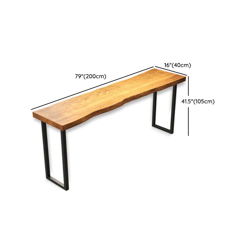 Industrial Rectangle Pub Table Set 1/2/5 Pieces Wooden Bar Table with Backless Stools Clearhalo 'Bar Furniture' 'furn' 'furn_home_bar_bar_sets' 'Furniture' 'Home Bars & Bar Sets' 'home_bar_bar_sets' 'Kitchen & Dining Furniture' 1200x1200_ae101c0d-f8de-408a-b242-5bbf070cc826
