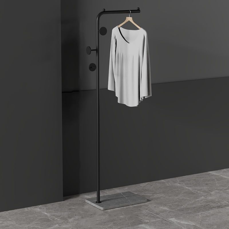 Contemporary Hall Tree Metal Hanging Rail and Hooks Entry Hall Tree Clearhalo 'Entry & Mudroom Furniture' 'furn' 'furn_hall_tree_coat_racks' 'Furniture' 'Hall Trees & Coat Racks' 'hall_tree_coat_racks' 1200x1200_ae1067ad-212d-4d4c-83d9-d8e4d4247020