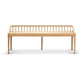 Contemporary Ash Wood Bench Indoor Seating Bench with 4 Legs