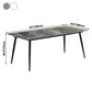 Industrial Sintered Stone Dining Table 4 Legs Carbon Steel Base Rectangle Table for Home Clearhalo ' dining_table' 'Dining Tables & Seating' 'Dining Tables' 'furn' 'furn_dining_table' 'Furniture' 'furniture_dining_table' 'Kitchen & Dining Furniture' 'kitchen&dining_furn' 'kitchen' 'kitchen_dining_table' 1200x1200_ae14f725-6a00-47dc-8361-56768a482dca