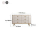 Sideboard in stile glam con cassetti di legno Sideboard per cucina