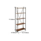 Home Office Etagere Bookshelf Modern Bookcase with Rectangle Shelves