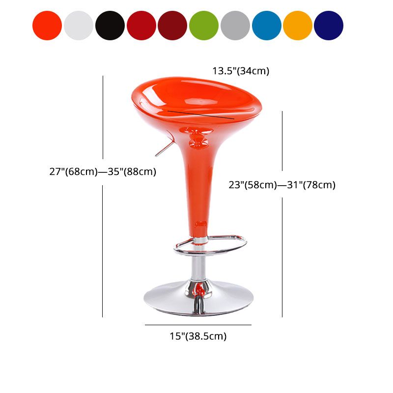 Industrial Style Bar Stool with Adjustable Height PP Seat Barstool for Kitchen Clearhalo 'Bar Furniture' 'Bar Stools' 'bar_stools' 'furn' 'furn_bar_stools' 'furniture_bar_stools' 'Kitchen & Dining Furniture' 'kitchen&dining_furn' 'kitchen' 'kitchen_furn' Furniture' 1200x1200_ae18e170-59f6-4321-9657-e71389a74b67