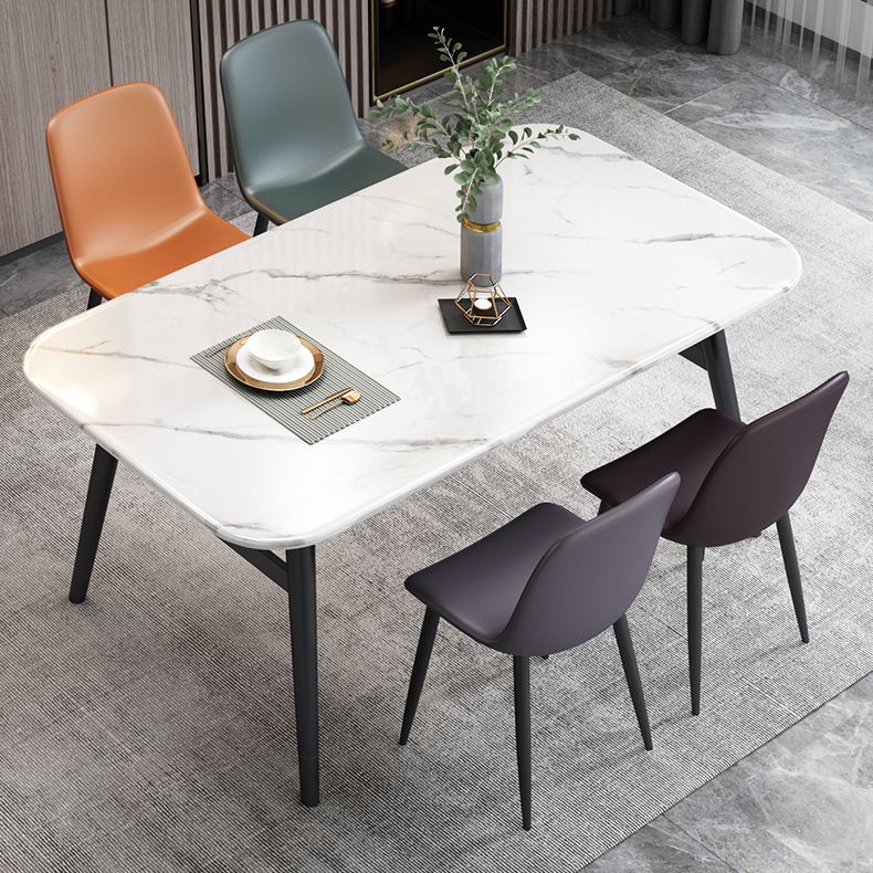 Modern Leather Meeting Room Side Chair Solid Back Matte Finish Dining Chair Clearhalo ' kitchen&dining_furn' 'Dining Chairs' 'Dining Tables & Seating' 'dining_chair' 'Furniture' 'furniture_dining_chair' 'Kitchen & Dining Furniture' 'kitchen' 1200x1200_ae19a103-aa19-41b4-b3a1-419aa77f3e21