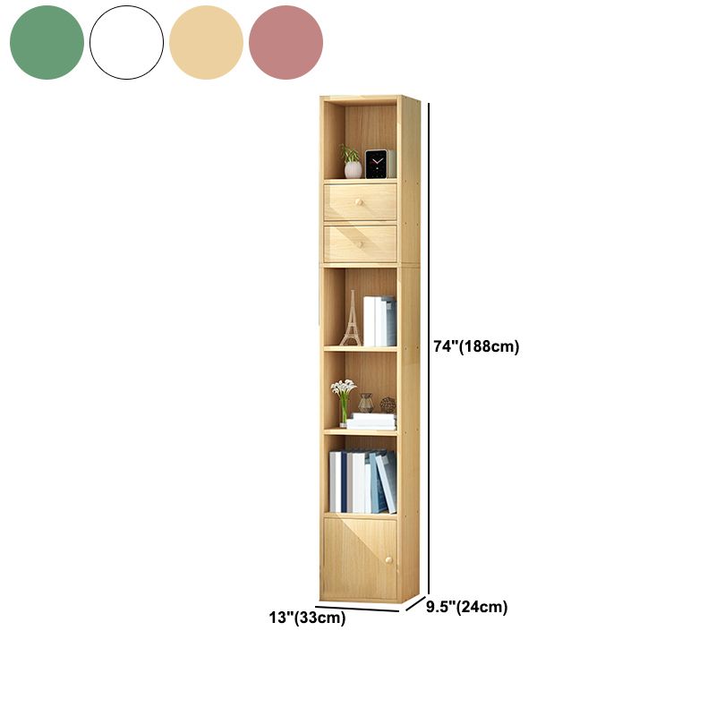 Modern Wood Bookcase, Geometric Bookshelf for Any Room, 13" L X 9.5" W