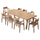 Rectangle Pine Solid Wood Table Modern Dining Table with 4 Legs, in Nature Clearhalo ' dining_table' 'Dining Tables & Seating' 'Dining Tables' 'furn' 'furn_dining_table' 'Furniture' 'furniture_dining_table' 'Kitchen & Dining Furniture' 'kitchen&dining_furn' 'kitchen' 'kitchen_dining_table' 1200x1200_ae1ab740-1a8d-450b-9230-a58fe5eb7de4