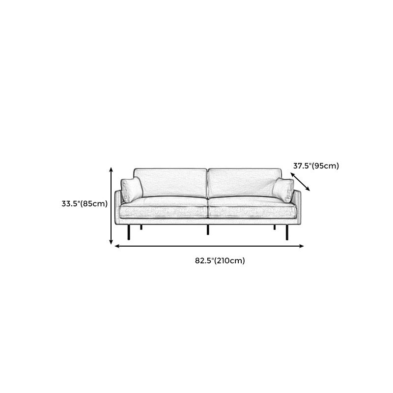 Square Arm Sofa Pure Color Latex Filled Sofa for Home Apartment Clearhalo 'furn' 'furn_sofas' 'Furniture' 'furniture_sofas' 'kitchen' 'kitchen_sofas' 'Living Room Furniture' 'Sofa' 'sofas' 1200x1200_ae1acdc0-eea6-4b53-8e01-c19ec53a84c9