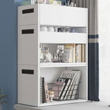 Modern Style Wood Bookshelf Closed Back Bookcase for Home Office