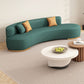 Green Sofa Stationary Scratch Resistant Seating for Living Room