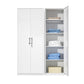 Modern Style Wardrobe Armoire Steel Home Wardrobe with Shelves