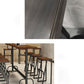 Pine Wood Bar Table Rectangle Industrial Bar Dining Table with Trestle Base in Black Clearhalo 'Bar Furniture' 'Bar Tables' 'bar_tables' 'furn' 'furn_bar_tables' 'Furniture' 'furniture_bar_tables' 'Kitchen & Dining Furniture' 1200x1200_ae1da8d7-ae9d-4ff0-b996-41e68eb13309