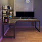 Modern Solid Wood Office Desk L-Shape Writing Desk with Shelf for Office Clearhalo 'furn' 'furn_office_desk' 'Furniture' 'Office Desks' 'Office Furniture' 'office_desk' 1200x1200_ae1e07a4-e454-4175-b3b1-6b24d2923af6