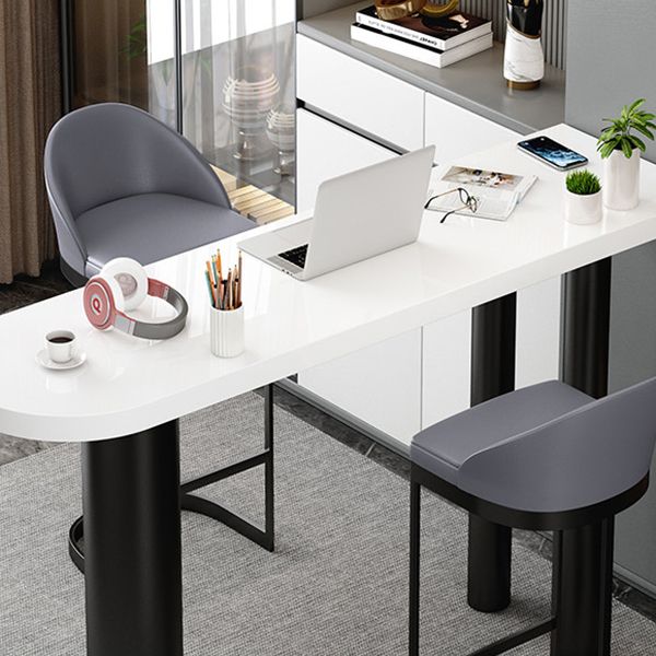 Modern Free Form Bar Table Set 1/3 Pcs Stone Top Bar Table and Upholstered Stools Clearhalo 'Bar Furniture' 'furn' 'furn_home_bar_bar_sets' 'Furniture' 'Home Bars & Bar Sets' 'home_bar_bar_sets' 'Kitchen & Dining Furniture' 1200x1200_ae1f287a-e0e2-4cba-853b-d9ce66f8ae1d