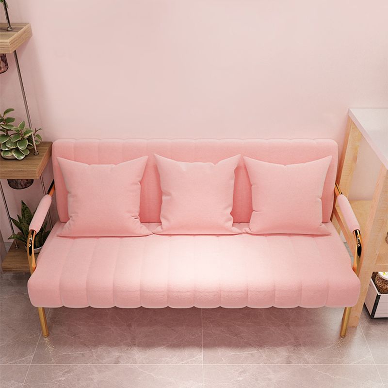 Sofa with 3 Pillows 3 Seater Hair Pin Legs Seating with Metal for Bonus Room Clearhalo 'Furniture' 'furniture_sofas' 'kitchen' 'kitchen_sofas' 'Living Room Furniture' 'Sofa' 'sofas' 1200x1200_ae1f3644-20a7-4fa3-96e8-a8fa69f00cc8