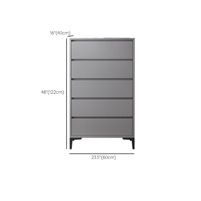 Contemporary Grey Rectangle Accent Chest with Drawers and Metal Legs Clearhalo 'Cabinets & Chests' 'cabinets_chests' 'furn' 'furn_cabinets_chests' 'Furniture' 'Living Room Furniture' 1200x1200_ae2592de-1752-435e-994a-14565e3dd652