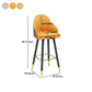 Modern Swivel Home Bar Stool Matte Finish Leather Armed Stool Clearhalo 'Bar Furniture' 'Bar Stools' 'bar_stools' 'furn' 'furn_bar_stools' 'Furniture' 'Kitchen & Dining Furniture' 1200x1200_ae25b92f-b7ee-4136-b1d8-4dc47a6ded8f