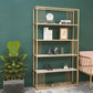 Gold metalen plank boekenkast glamour open plank planken inclusief boekenkast verticaal