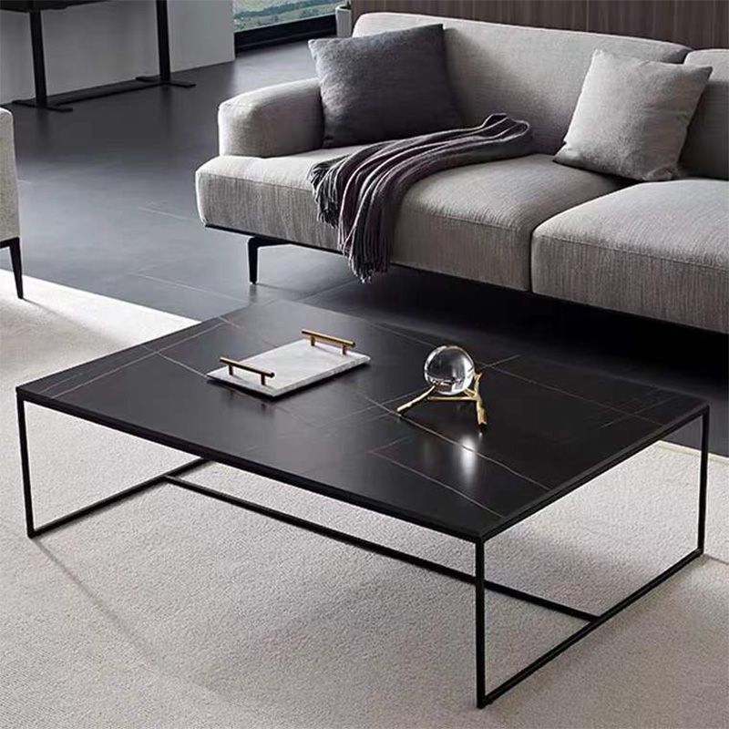 Trestle Basis Design Cocktailtisch Schwarz Gold/Weißer Couchtisch