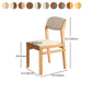 Contemporary Fabric Open Back Side Chair Matte Finish Home Dining Chair Clearhalo 'Dining Chairs' 'Dining Tables & Seating' 'dining_chair' 'Furniture' 'furniture_dining_chair' 'Kitchen & Dining Furniture' 1200x1200_ae276568-9709-4deb-a251-73e38832ca68