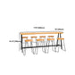 Rectangle Wood Counter Table Rectangle Industrial Style Bar Table for Kitchen Clearhalo 'Bar Furniture' 'Bar Tables' 'bar_tables' 'furn' 'furn_bar_tables' 'Furniture' 'Kitchen & Dining Furniture' 1200x1200_ae29607d-5e7f-4467-aab1-83a48068ef14