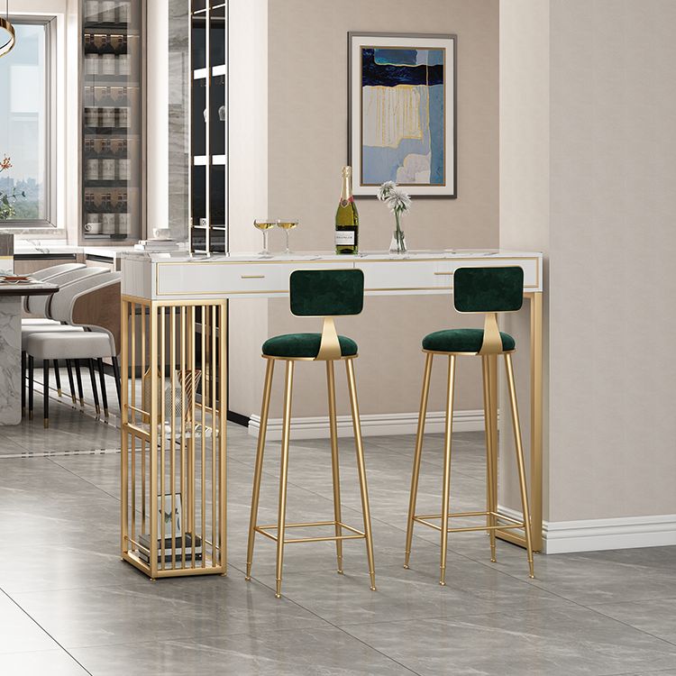 Modern 1/2/3 Pieces Counter Height Set Rectangle Indoor Pub Dining Set with Storage Clearhalo 'Bar Furniture' 'furn' 'furn_home_bar_bar_sets' 'Furniture' 'Home Bars & Bar Sets' 'home_bar_bar_sets' 'Kitchen & Dining Furniture' 1200x1200_ae29c524-e6e6-4c61-8ed0-f59f76d3634c