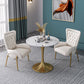 Round Shape Modern Dining Table White Sintered Stone Fixed Table with Tulip Base Clearhalo ' dining_table' 'Dining Tables & Seating' 'Dining Tables' 'furn' 'furn_dining_table' 'Furniture' 'furniture_dining_table' 'Kitchen & Dining Furniture' 'kitchen&dining_furn' 'kitchen' 'kitchen_dining_table' 1200x1200_ae2a016f-650d-4531-8b00-e32f3d1478a4
