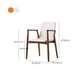 Contemporary Kitchen Dining Arm Chair Faux Leather Parsons Dining Chair