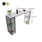Rectangle Stone Bar Table Traditional Luxury Bar Dining Table with Sled Base Clearhalo 'Bar Furniture' 'Bar Tables' 'bar_tables' 'Furniture' 'furniture_bar_tables' 'Kitchen & Dining Furniture' 1200x1200_ae2bbd1c-0d61-447f-9fbe-fb24d7c47b9b